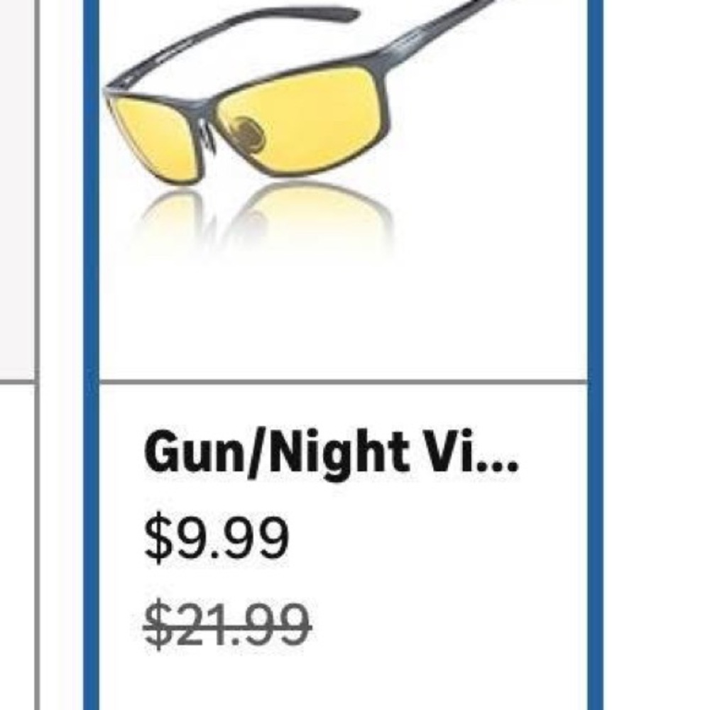 Gunmetal Night Vision Men's Sunglasses - Yellow Lenses